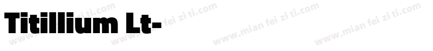 Titillium Lt字体转换